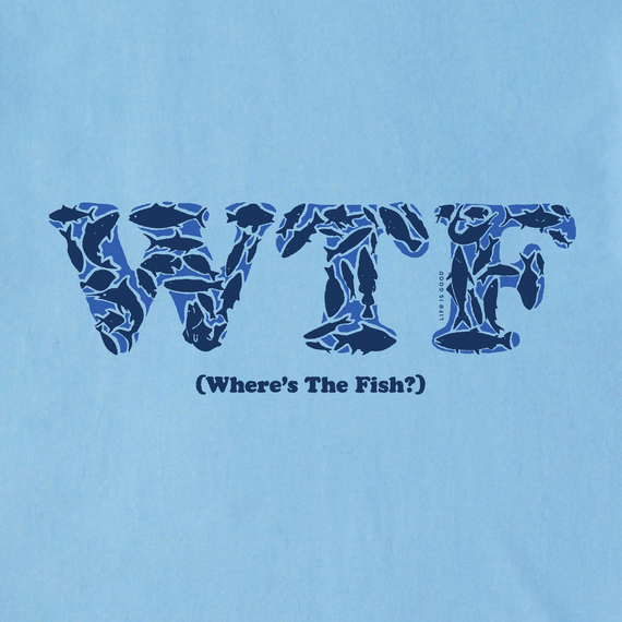 Life is Good Men's Crusher Tee - WTF Fish