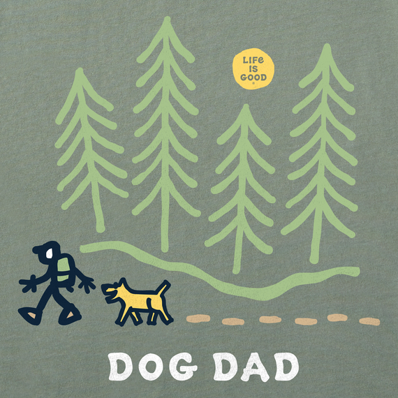 Life is Good Men's Crusher Tee - Jake Hike Dog Dad