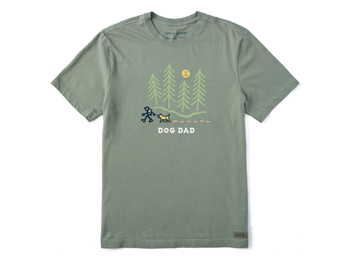 Life is Good Men's Crusher Tee - Jake Hike Dog Dad