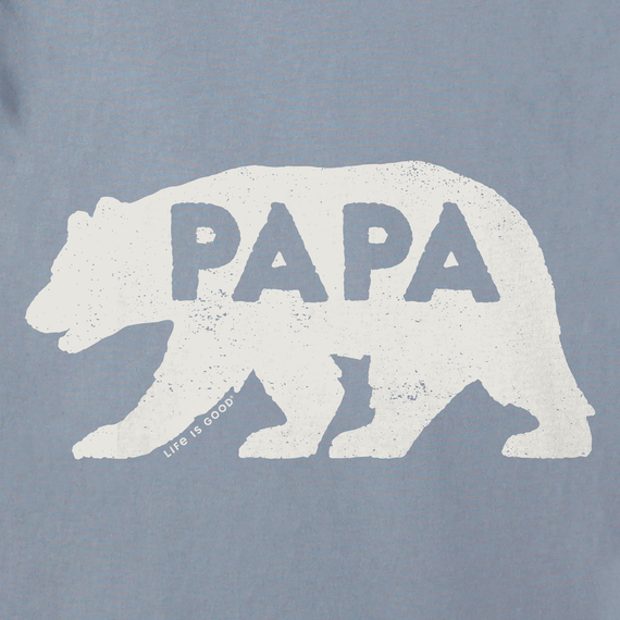 Life is Good Men's Crusher Tee - Papa Bear Silhouette