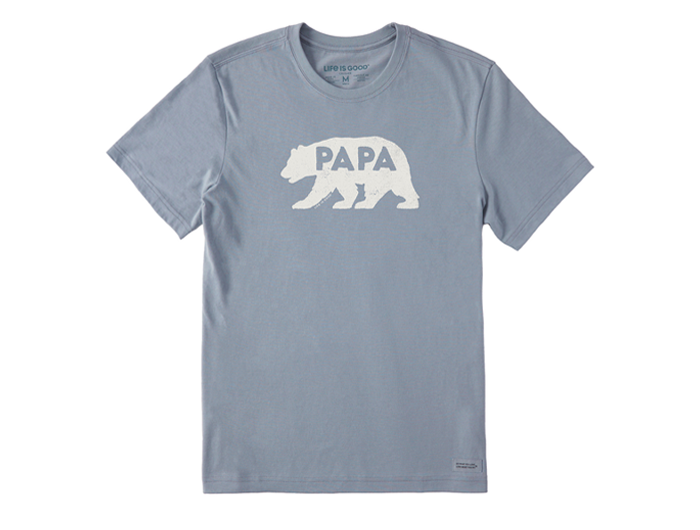 Life is Good Men's Crusher Tee - Papa Bear Silhouette