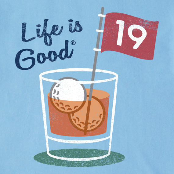 Life is Good Men's Crusher Tee - 19th Hole Cocktail