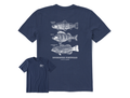 Life is Good Men's Crusher Lite Tee - Diversified Freshwater Catches