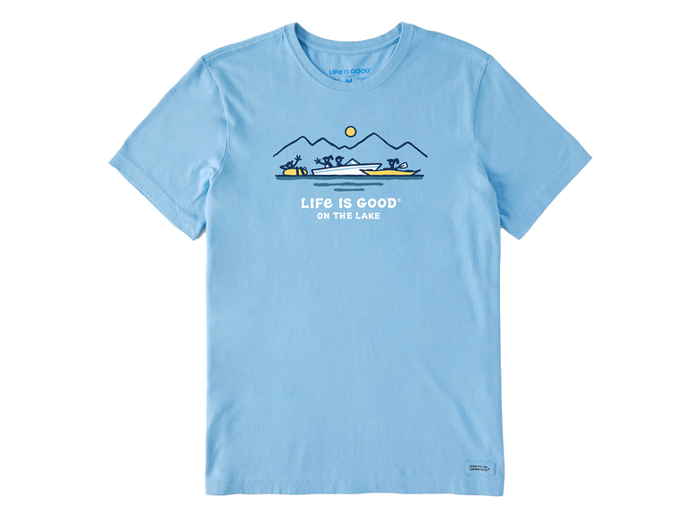 Life is Good Men's Crusher Lite Tee - Life is Good Boat Party