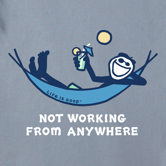 Life is Good Men's Crusher Lite Tee - Jake Not Working Hammock