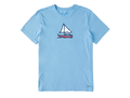 Life is Good Men's Crusher Lite Tee - Sailboat Jake