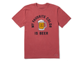 Life is Good Men's Crusher Lite Tee - Favorite Color Is Beer