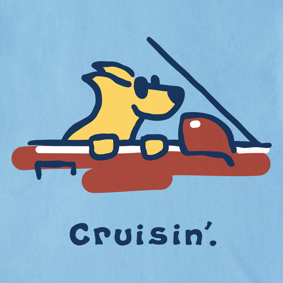 Life is Good Men's Crusher Lite Tee - Rocket Cruisin'