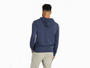 Life is Good Men's Textured Slub Hoodie - Linear Wave Stripe