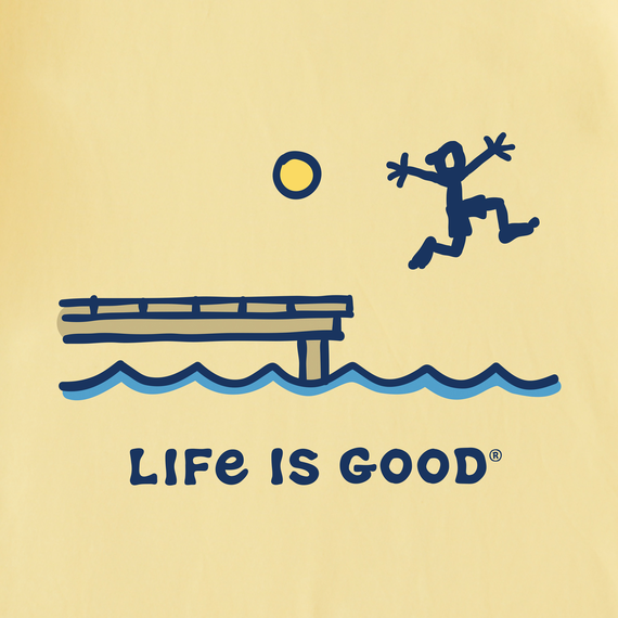 Life is Good Kids' Crusher Tee - Jake Dock Jump