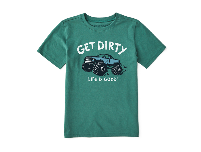 Life is Good Kids' Crusher Tee - Get Dirty Truck