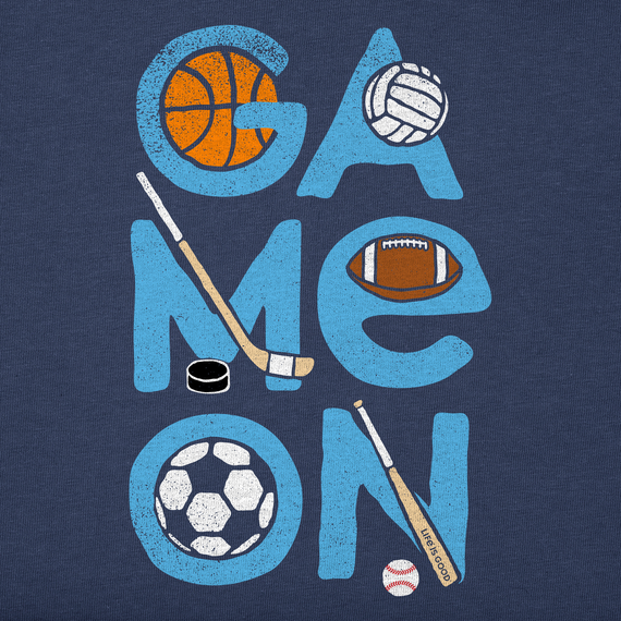 Life is Good Kids' Crusher Tee - Sport Game On