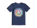 Life is Good Kids' Crusher Tee - Tie Dye Smile Good Day