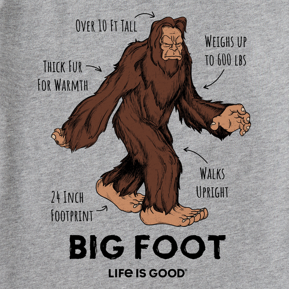 Life is Good Kids' Crusher Tee - Big Foot Facts