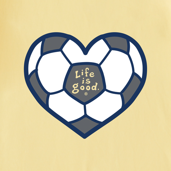 Life is Good Kids' Crusher Tee - Soccer Heart