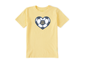 Life is Good Kids' Crusher Tee - Soccer Heart