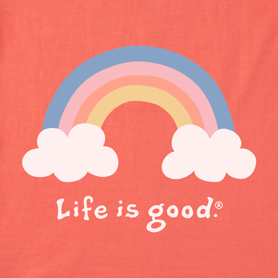 Life is Good Infant Crusher Baby Bodysuit - Rainbow