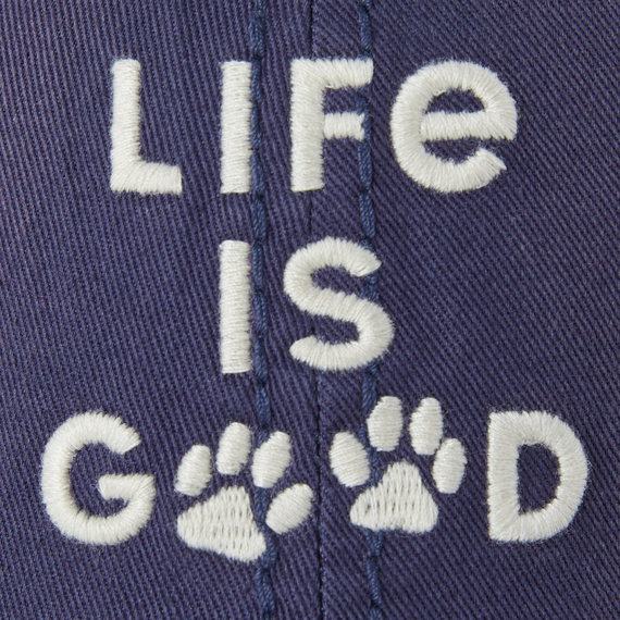 Life is Good Sunwashed Chill Cap - Life is Good Paw Prints