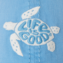 Life is Good Sunwashed Chill Cap - Groovy Turtle
