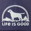 Life is Good Sunwashed Chill Cap - Floral Sunset Dog