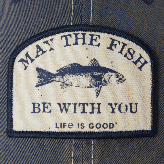 Life is Good Old Favorite Mesh Back Cap - Fish Be With You