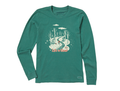 Life is Good Women's Long Sleeve Crusher Tee - Nostalgic Winter Day