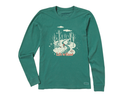 Life is Good Women's Long Sleeve Crusher Tee - Nostalgic Winter Day