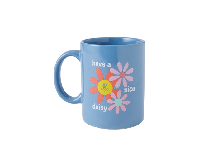 Life is Good Jake's Mug - Groovy Have a Nice Daisy