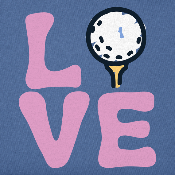 Life is Good Women's Crusher Lite Tee - Love for Golf