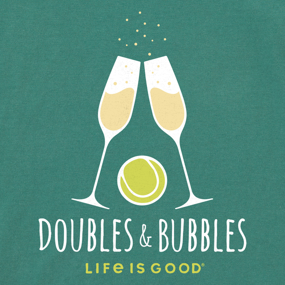 Life is Good Women's Crusher Lite Tee - Doubles & Bubbles