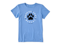 Life is Good Women's Crusher Tee - Rescue Love Repeat Paw