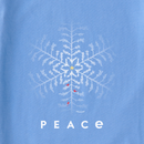 Life is Good Women's Long Sleeve Crusher Tee - Snowflake Peace Trees