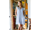 Treasures of Bali Women's Stella Split Neck Shift Dress