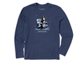 Life is Good Men's Long Sleeve Crusher Tee - Snowy Adirondack Bernese