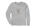 Life is Good Women's Long Sleeve Crusher Tee - Hello Winter Winnie
