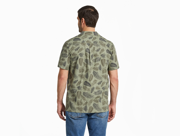 Life is Good Men's Camp Shirt - Falling Ferns Pattern