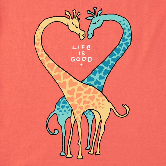 Life is Good Kids' Crusher Tee - Giraffe Heart