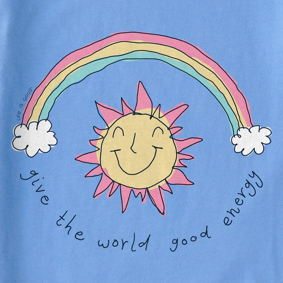 Life is Good Kids' Crusher Tee - Sun and Rainbow Good Energy