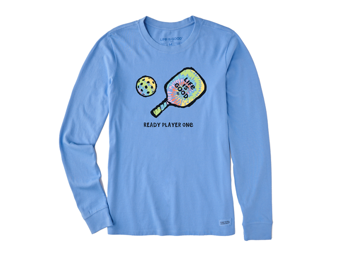 (取寄) ライフイズグッド レディ セット グロウ ロング スリーブ ヴィー Life is Good Ready Set Glow Long Sleeve Crusher? Vee Darkest Blue Women's Bad Thing Witch Long Sleeve Crusher Vee | Shop Life