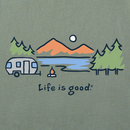 Life is Good Men's Crusher Tee - Airstream Lakeside