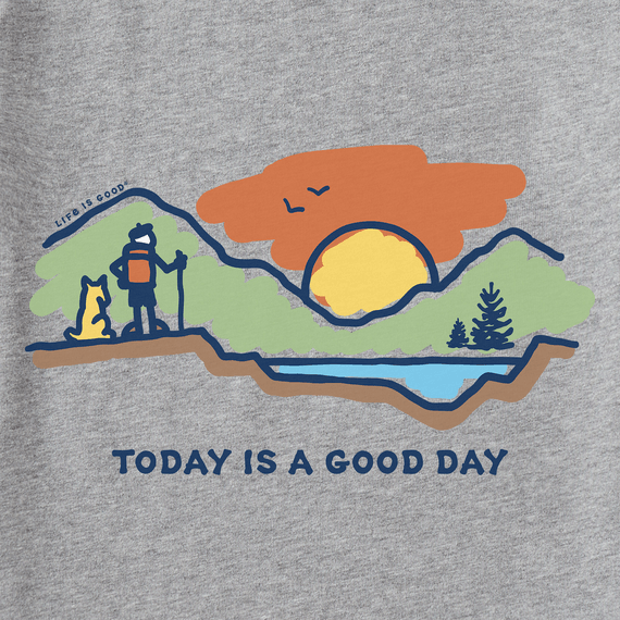 Life is Good Women's Crusher Vee - Today Is a Good Day Mountain Hike