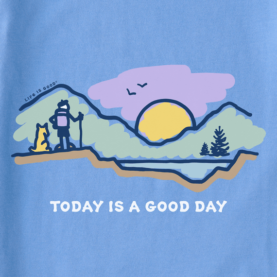 Life is Good Women's Crusher Tee - Today Is a Good Day Mountain Hike