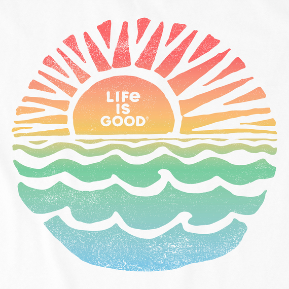 Life is Good Women's Crusher Tee - Sun Sea