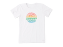 Life is Good Women's Crusher Tee - Sun Sea