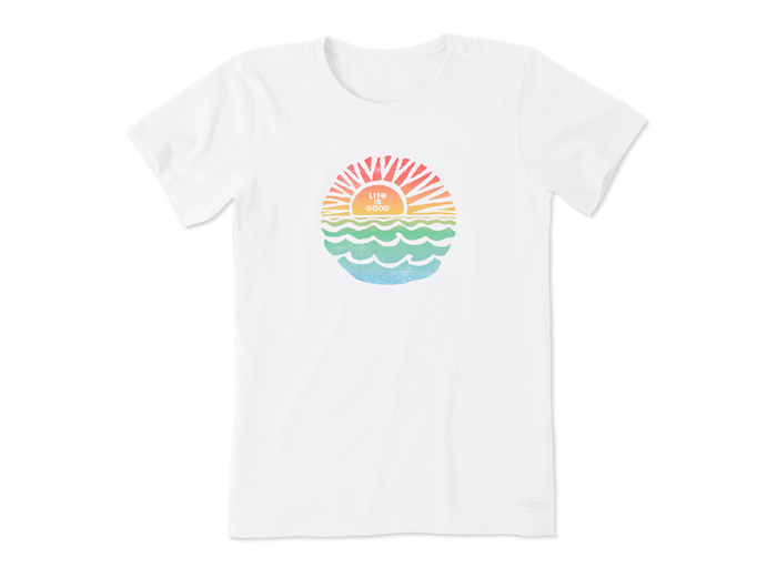 Life is Good Women's Crusher Tee - Sun Sea