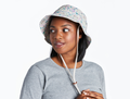 Life is Good Bucket Hat - Botanical Butterfly Pattern