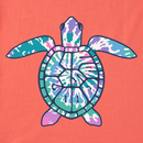 Life Is Good Women's Crusher Lite Vee - LIG Turtle Shell Tie Dye
