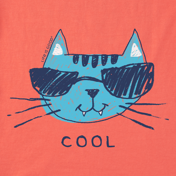 Life is Good Kids' Crusher Tee - Cool Cat