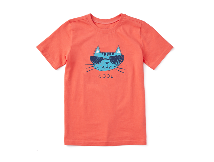 Life is Good Kids' Crusher Tee - Cool Cat