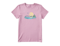 Life is Good Women's Crusher Tee - Fineline Peaceful Lake